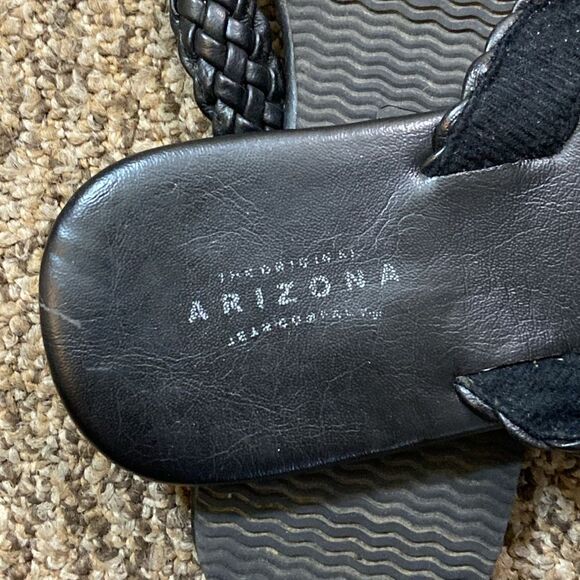 2 Pairs O'Neill Size L 5-6 Black and Pink Polka Dot Flip Flops & Arizona Size 7 - Picture 6 of 8